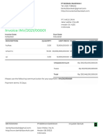 Invoice Invoice INV/2021/00001 INV/2021/00001: Invoice Date: Invoice Date: Due Date: Due Date