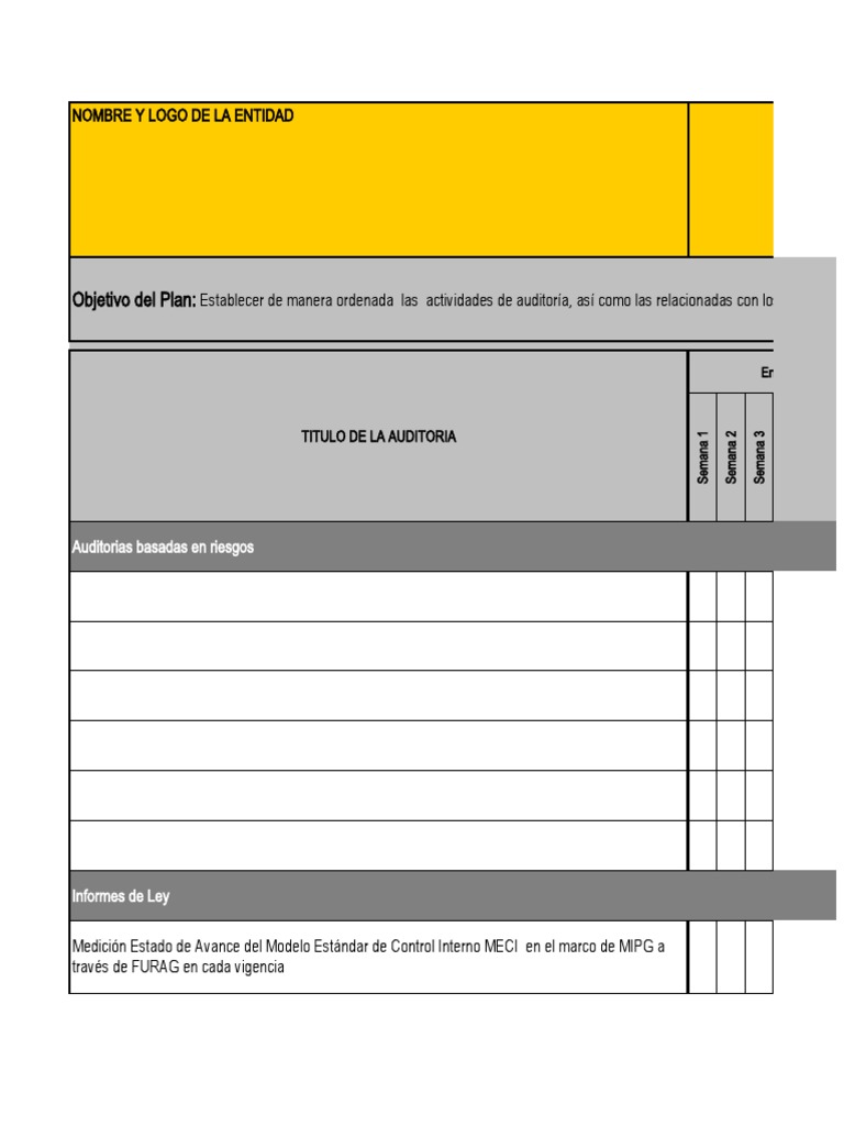 Plan Anual de Auditoria | PDF | Auditoría | Gobierno