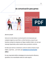 5 Estrategias de Comunicación para Pymes