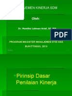 Kuliah 7 Prinsip Dasar Penilaian Kinerja