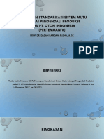 5 Penerapan Standarisasi Sistem Mutu Sebagai Pengendali