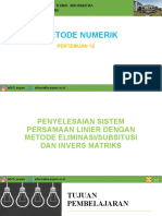 Metode Numerik - Pertemuan 15