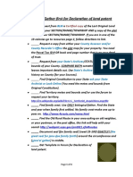 Documents To Gather First For Declaration of Land Patent: Certified