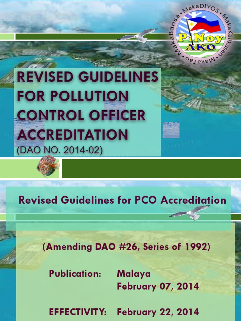 DAO 2014-02 (Revising DAO26) | Download Free PDF | Sewage Treatment | Waste