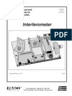 Introductory Michelson Interferometer Manual OS 8501