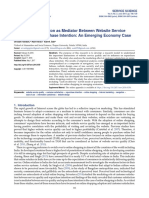 Customer Satisfaction As Mediator Between Website Service Quality and Repurchase Intention An Emerging Economy Case