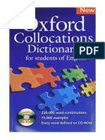 Oxford Collocations Dictionary For Students of English: A Corpus-Based Dictionary With CD-ROM Which Shows The Most Frequently Used Word Combinations in British and American English - Colin McIntosh