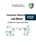 Computer Network Lab Lab Manual: Prepared By: Eng. Sireen Hiary