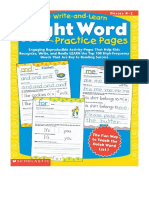 0439365627-100 Write-And-Learn Sight Word Practice Pages by Scholastic Teaching Resources