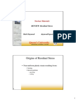 Residual Stress Measurement and Origins