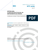 NTC 4063 - Metroligia, Clases de Exactitud de Instr. Medid.
