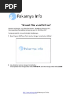 Download Tips and Trik Ms Office 2007 by Pakarnya SN54095080 doc pdf