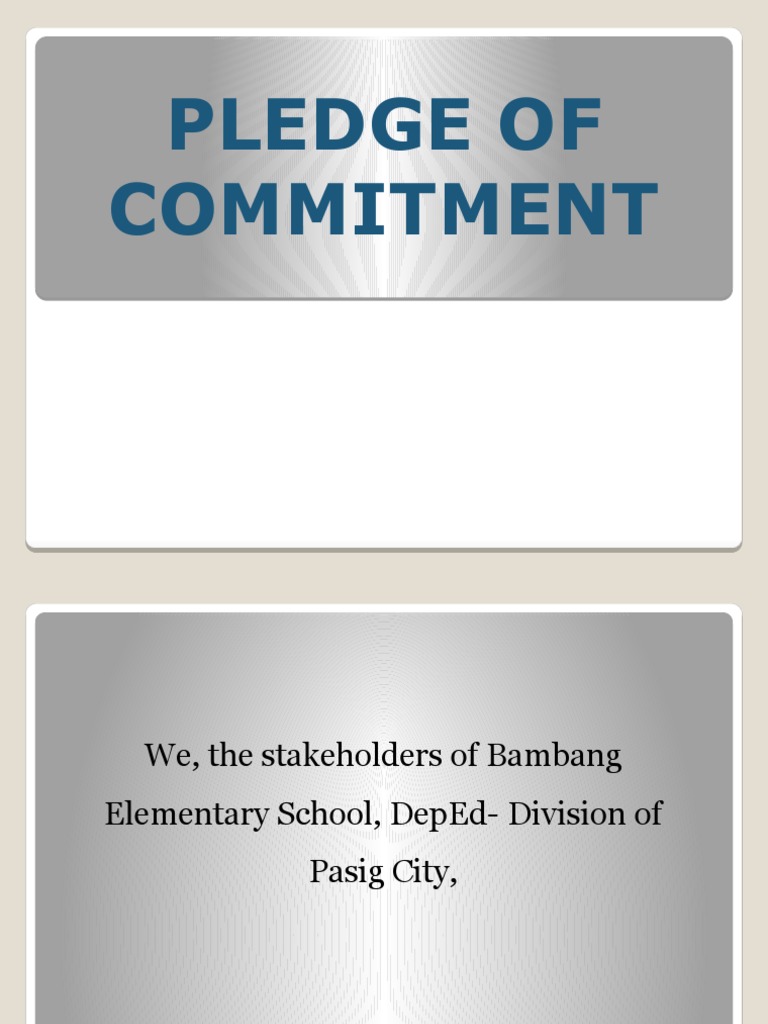 Commitment to Brigada Eskwela 2023 | PDF | Wellness