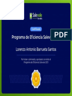 Certificado - Lorenzo Antonio Barrueta Santos