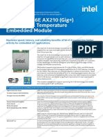 Intel WiFi 6E AX210 Commercial Temp Embedded Module - Product Brief