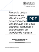 SÁNCHEZ - Proyecto de Las Instalaciones Eléctricas (CT y BT) y Protección Contra Incendios de Una...