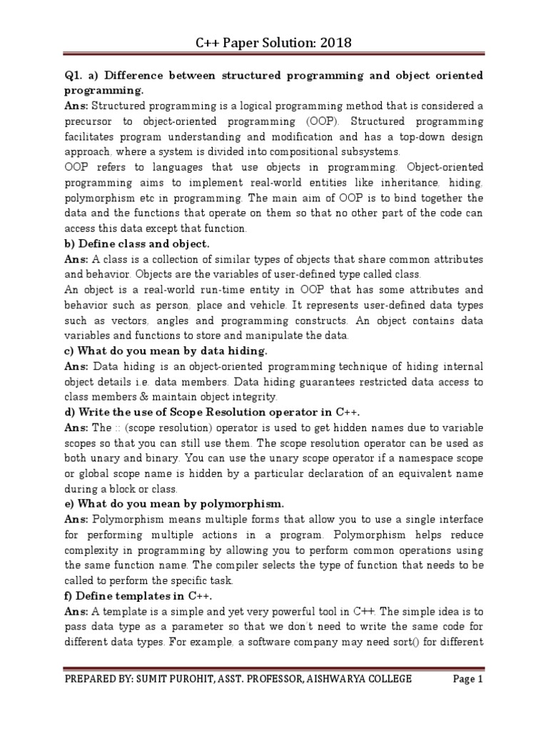 A Comprehensive Summary of Key Object-Oriented Programming Concepts ...