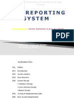 Crime Reporting System: Developed by