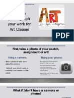How to photograph your art for class