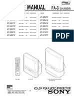 Service Manual: Color Rear Video Projector