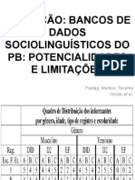 Evolução - Panorama Geral Sobre A Constituição de Bancos de Dados Sociolinguísticos