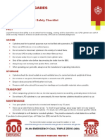 Fact Sheet: No. 43 - LPG Cylinder Safety Checklist