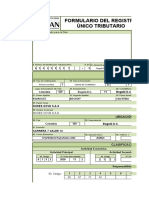 Formulario Del Registro Único Tributario: Espacio Reservado para La Dian