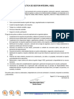 DE-PO-001 POLÍTICA DE GESTION INTEGRAL HSEQ V6 01-11-2020