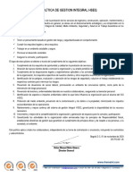 De-Po-001 Política de Gestion Integral Hseq V6 01-11-2020