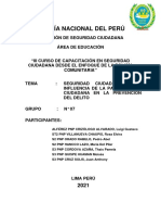 Monográfia - Seguridad Ciudadana y La Influencia de La Participación Ciudadana en La Prevención Del Delito