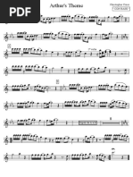 Arthur's Theme - Sax Alto (base mib)
