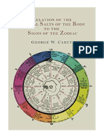 Relation of The Mineral Salts of The Body To The Signs of The Zodiac - Anthologies (Non-Poetry)