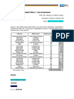 Atividade Prática 5 - Lista de Equivalentes