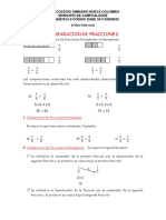 Comparacion de Fracciones Grado 5