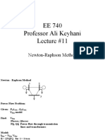 EE 740 Professor Ali Keyhani Lecture #11: Newton-Raphson Method