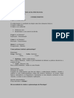 Bases Epistemológicas da Psicologia