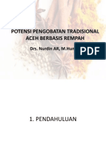 Potensi Pengobatan Tradisional Aceh Berbasis Rempah