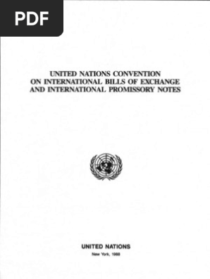 International Bill of Exchange and Promissory Notes