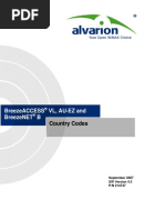 Country Codes Alvarion BreezeACCESS VL AU-EZ BreezeNET B