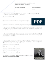 1º Ano A - Física - PROVA