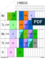 Hibiscus class timetable