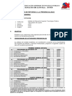 Plan de Retorno A Presencialidad 2021-2022