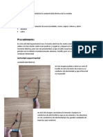 Propiedad de La Conductividad Eléctrica de Los Metales