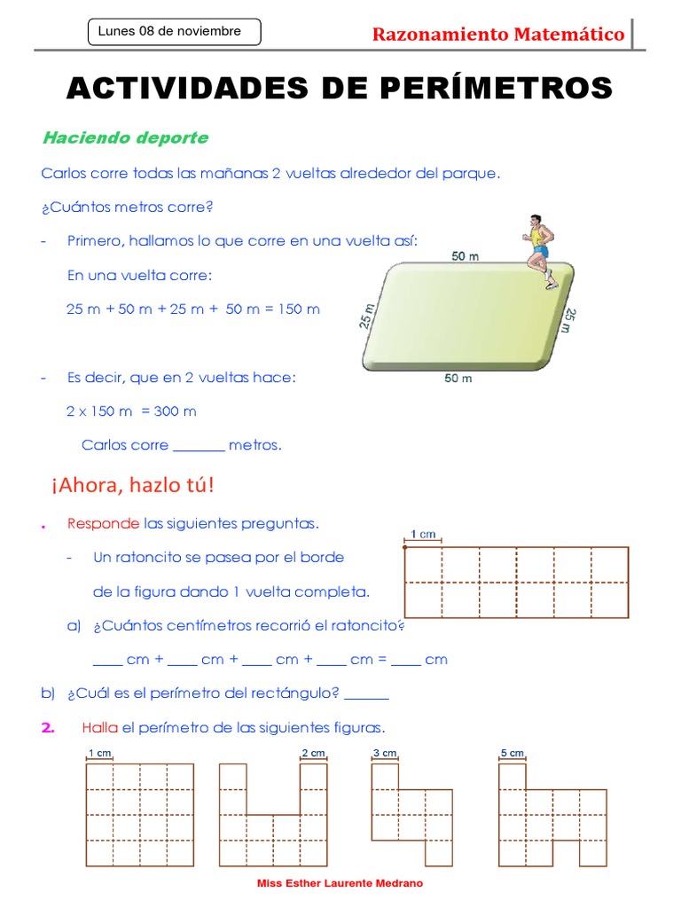 Actividades de Perímetros para Niños | PDF