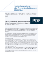Convention On The International Regulations For Preventing Collisions at Sea, 1972 (Colregs)