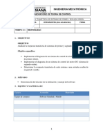 Respuesta transitoria sistemas primer segundo orden