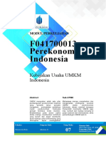 Modul 07 New Template- Kebijakan Usaha UMKM Indonesia