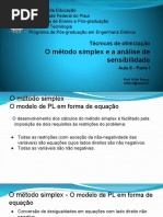 Exemplo Prático do Método Simplex | PDF | Programação linear | Analise ...