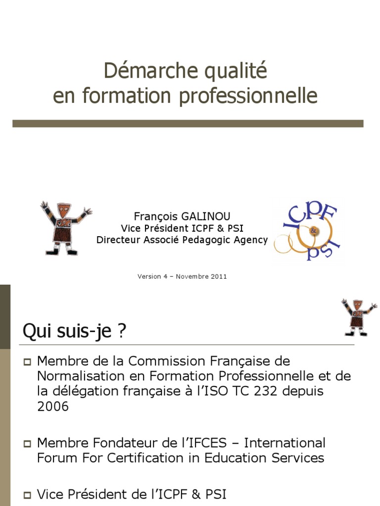 Démarche qualité en formation professionnelle | PDF | Management de la ...