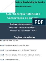 Aula 9 - Energia Potencial e Conservao de Energia